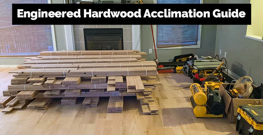 Engineered Hardwood acclimation picture of how to stack engineered wood flooring for the acclimation period