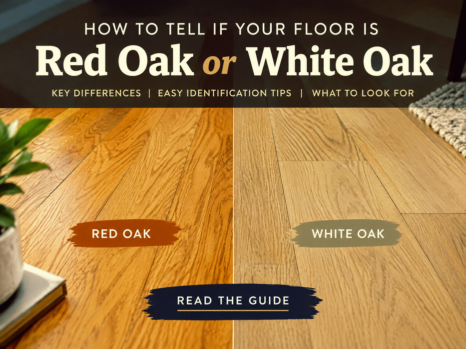how to tell if your flooring is red oak or white oak