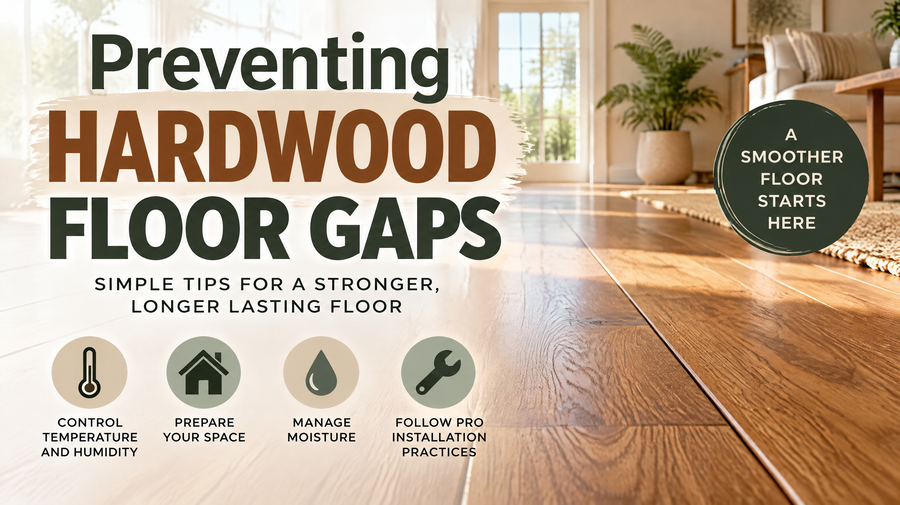 preventing hardwood floor gaps