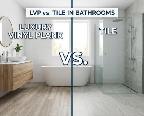 LVP vs Tile in Bathroom Differences: Fin