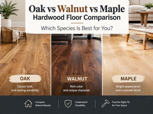 Wide Plank Oak vs Walnut vs Maple Hardwo