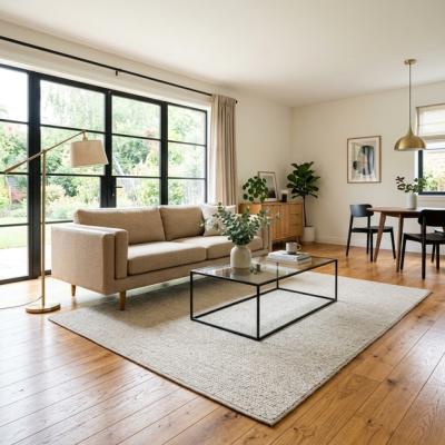 How to Make Rooms with Old Hardwood Floo