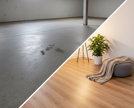 showing the best waterproof flooring for basements photos