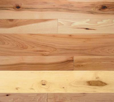 3.25" Solid Hickory Natural Cabin Grade Prefinished Flooring