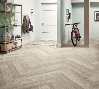 2mm Glue Down Vinyl Plank in an entryway