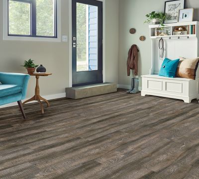 dark gray luxury vinyl plank