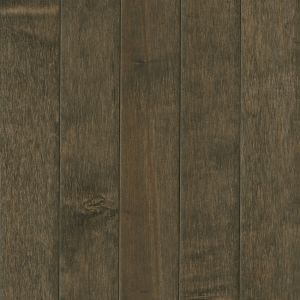 Prime Harvest Engineered Hardwood in Canyon Gray with a close up macro photograph of the wood floor with all the wooden texture, wood grain, and deep color for a shopper to appreciate