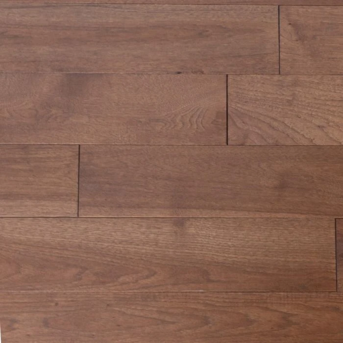 Country Low Gloss S solid hickory flooring in Hickory Espresso